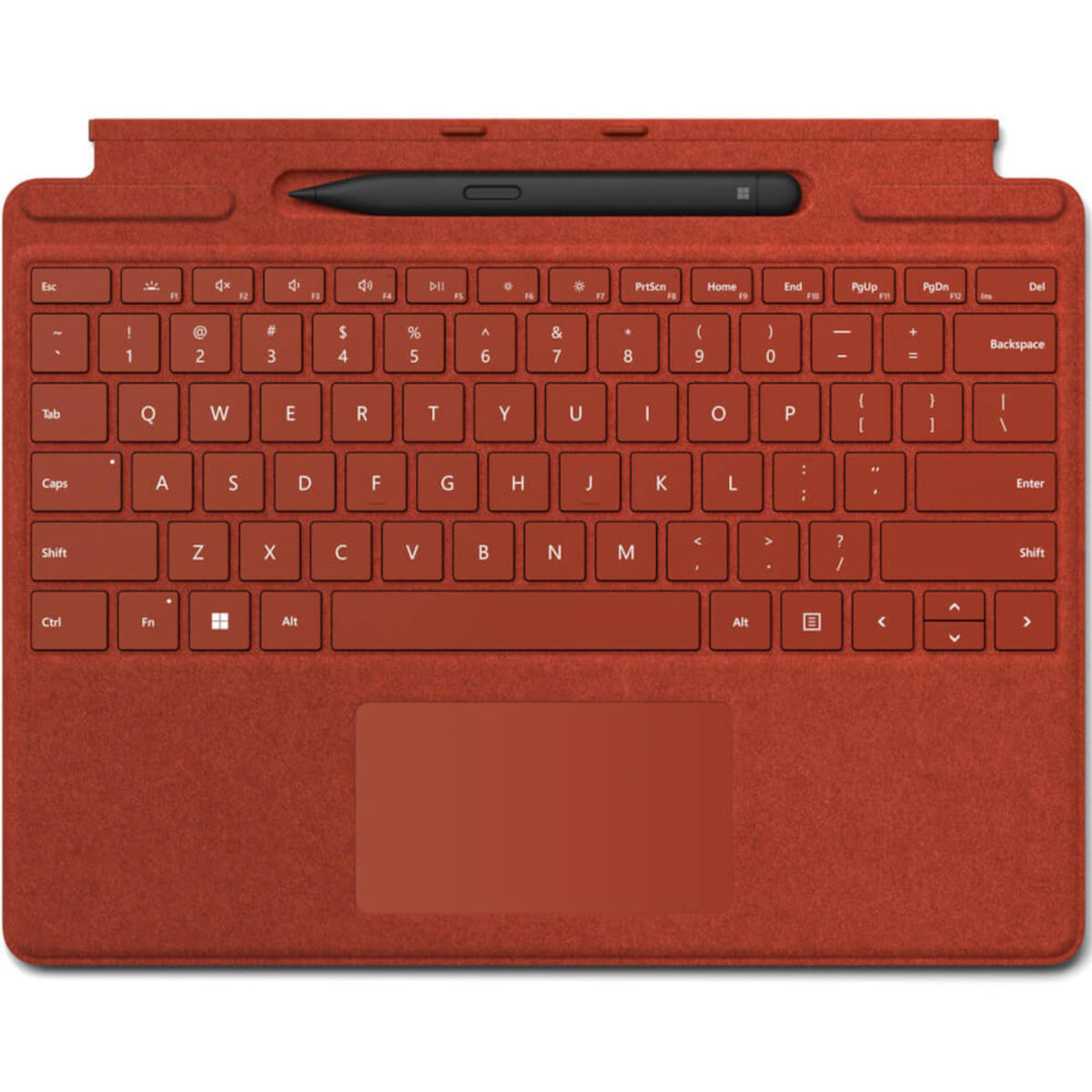 Microsoft Surface Pro 8/X Signature Keyboard Cover With Slim Pen - Poppy Red