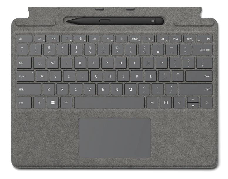 MicroSoft SurfacePro Signature Keyboard Cover With Pen - Platinum