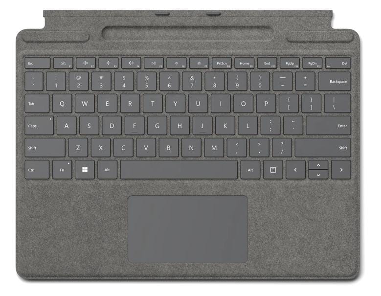 Microsoft Surface Pro 8/X Signature Keyboard Cover - Platinum