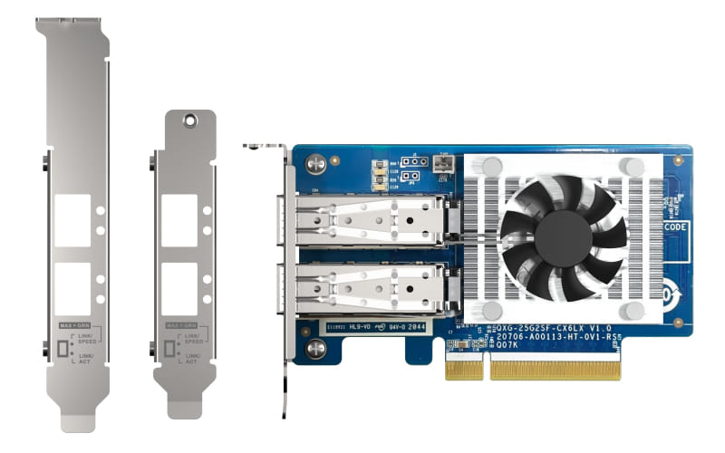 QNAP Dual Port QSFP28 25GbE Low Profile Network Card