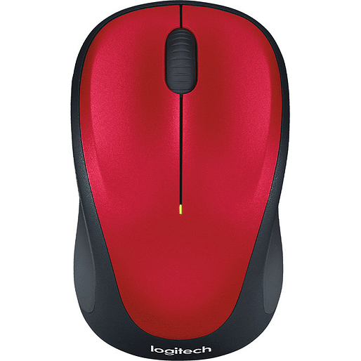 Logitech M235 Wireless Mouse with Compact Contoured Design - Red