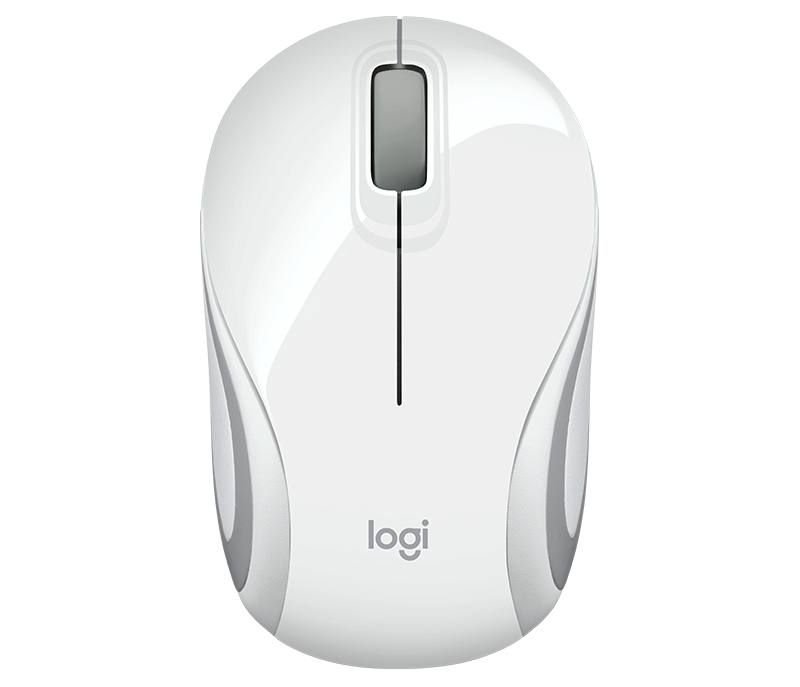 Logitech Wireless ULTRA PORTABLE M187 Mini Mouse - White