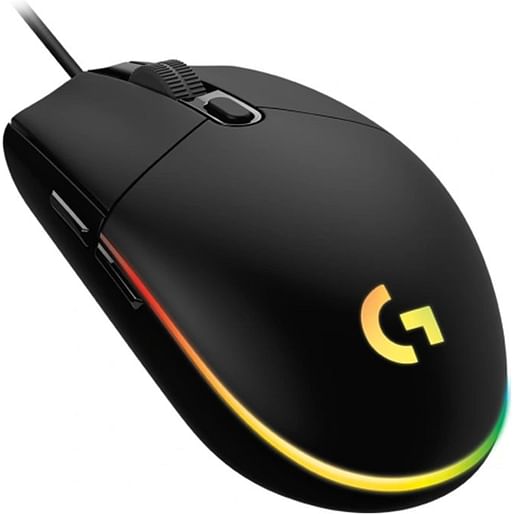 Logitech G203 LightSync RGB Color Wave Optical Gaming Mouse - Black