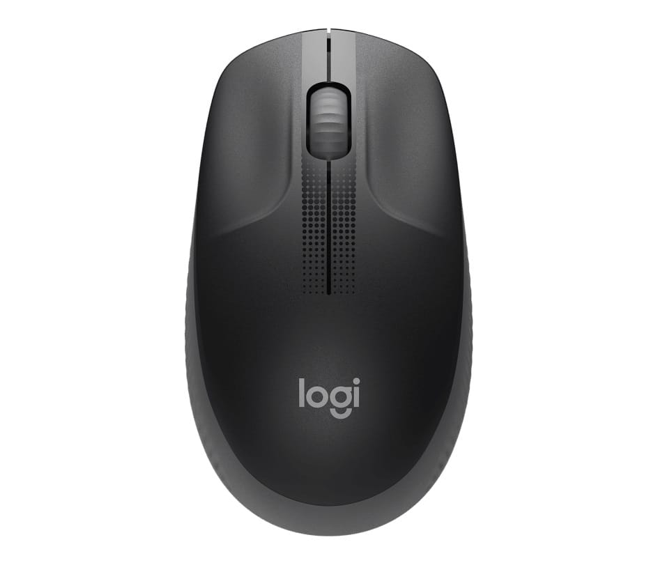 Logitech M190 Full-Size Wireless Mouse - Charcoal