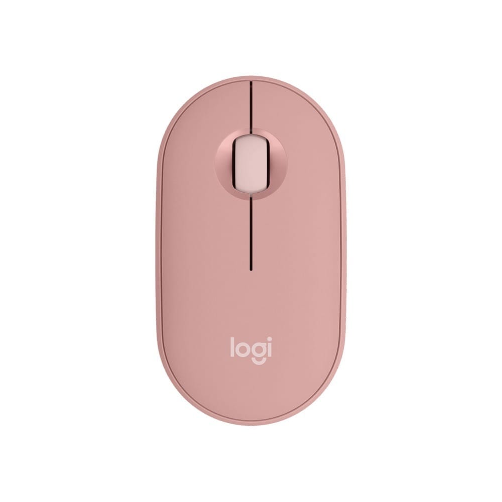 Pebble Mouse 2 M350s Bluetooth, Slim, Portable - Tonal Rose
