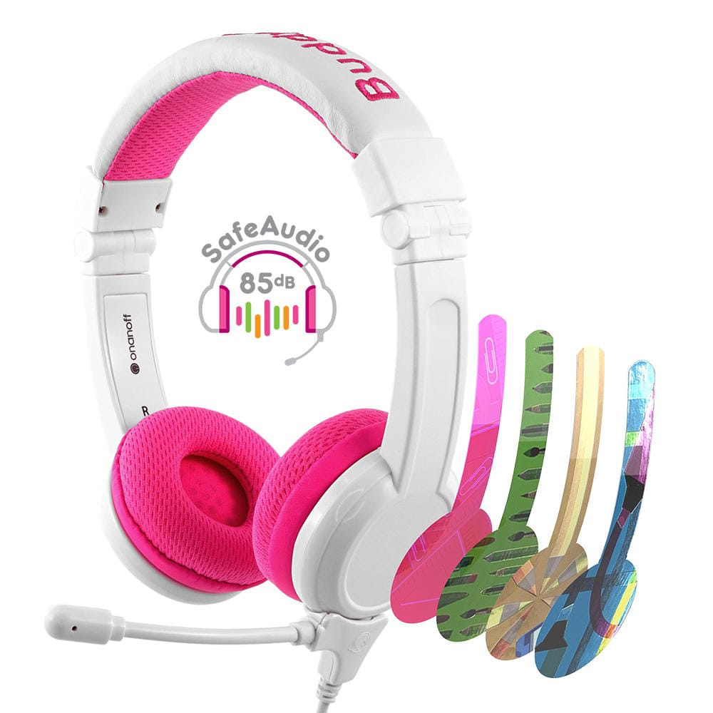 BuddyPhones School+ Home Learning Headset - Pink