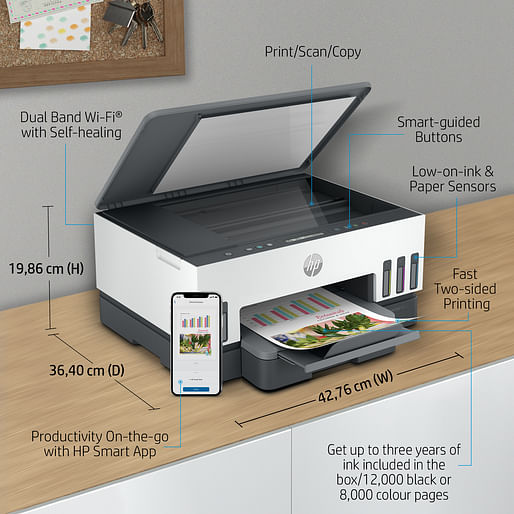 HP Smart Tank 7005 Wireless Multi-Function Thermal Inkjet Printer  (Print/Copy/Scan)