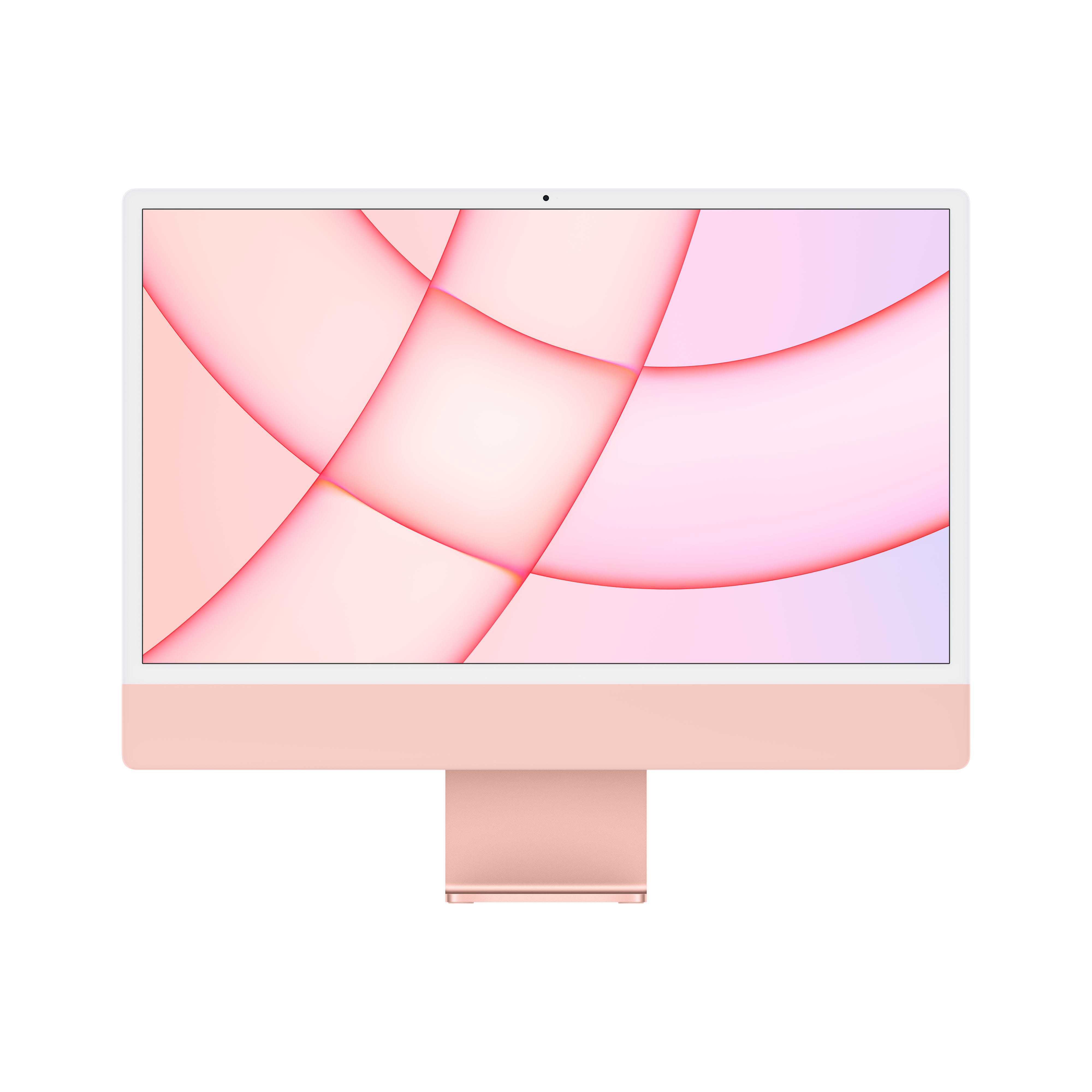 Apple iMac All-in-One PC, 24" 4.5K Retina, M1 8-Core CPU, 8-Core GPU, 8GB RAM, 512GB SSD - Pink