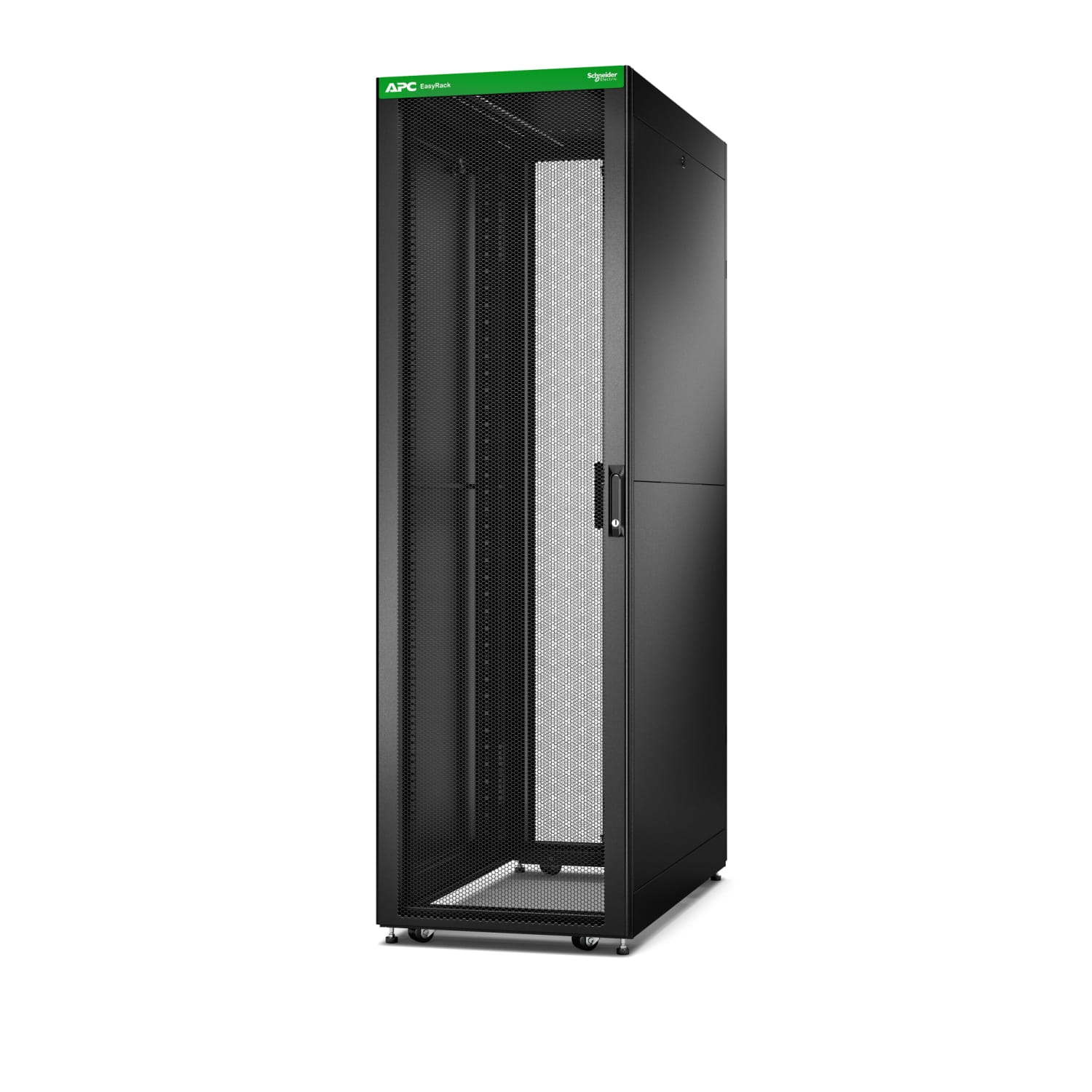 APC Easy Rack 42U BK With Roof/Castors/Feet/4 Bracket
