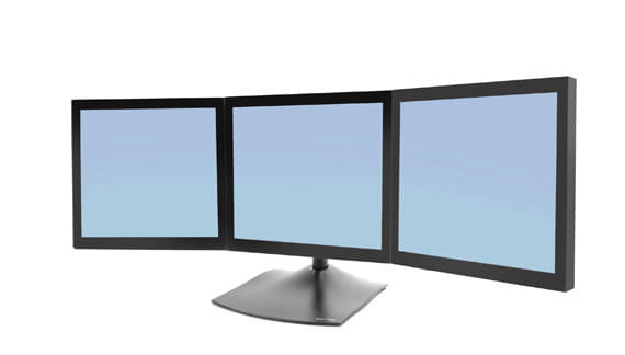 Ergotron Triple Monitor Stand Black IN