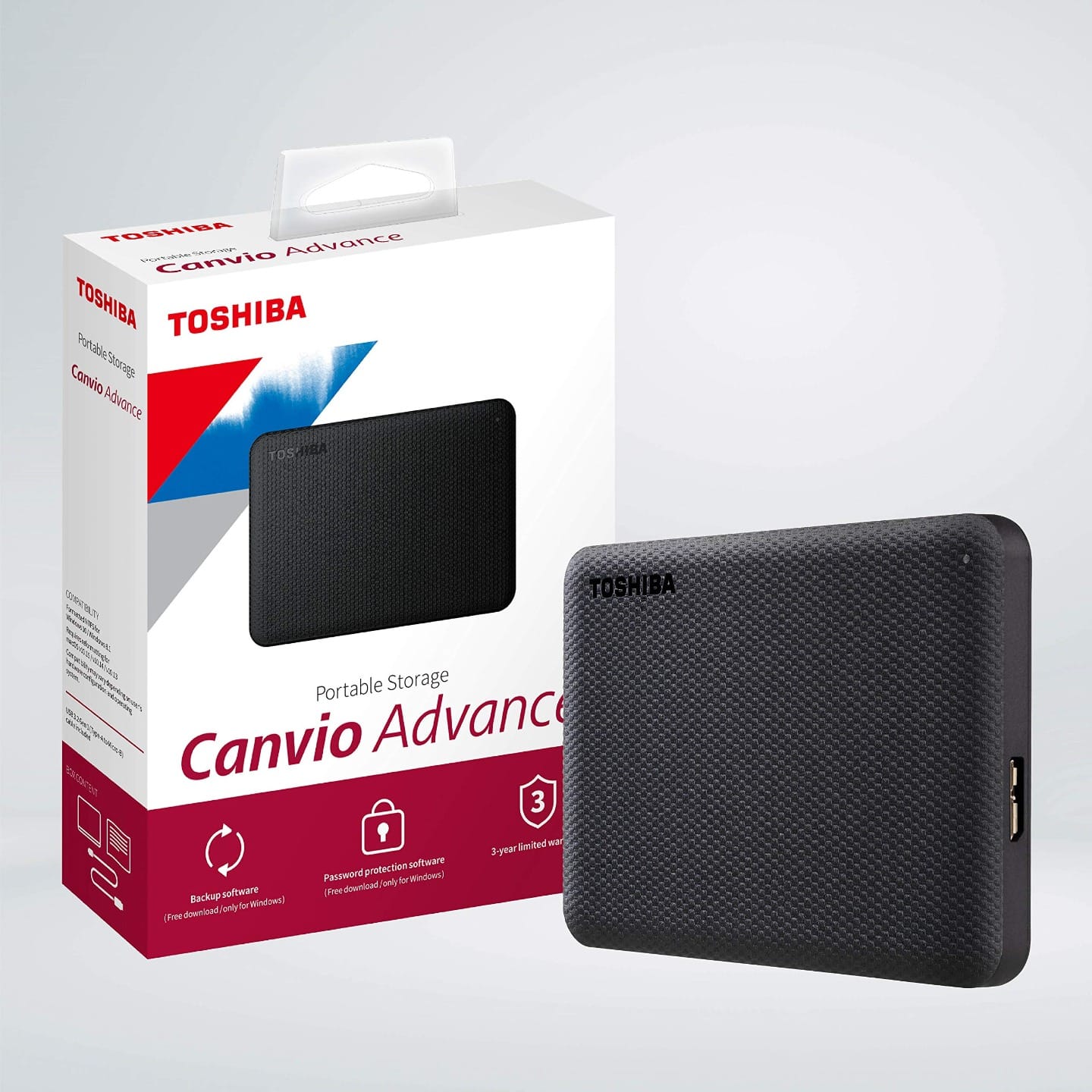 Toshiba Canvio Advance V10 2TB External HDD--Black
