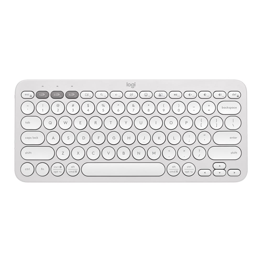 Logitech Pebble Keys 2 K380s Bluetooth Keyboard - Tonal White

