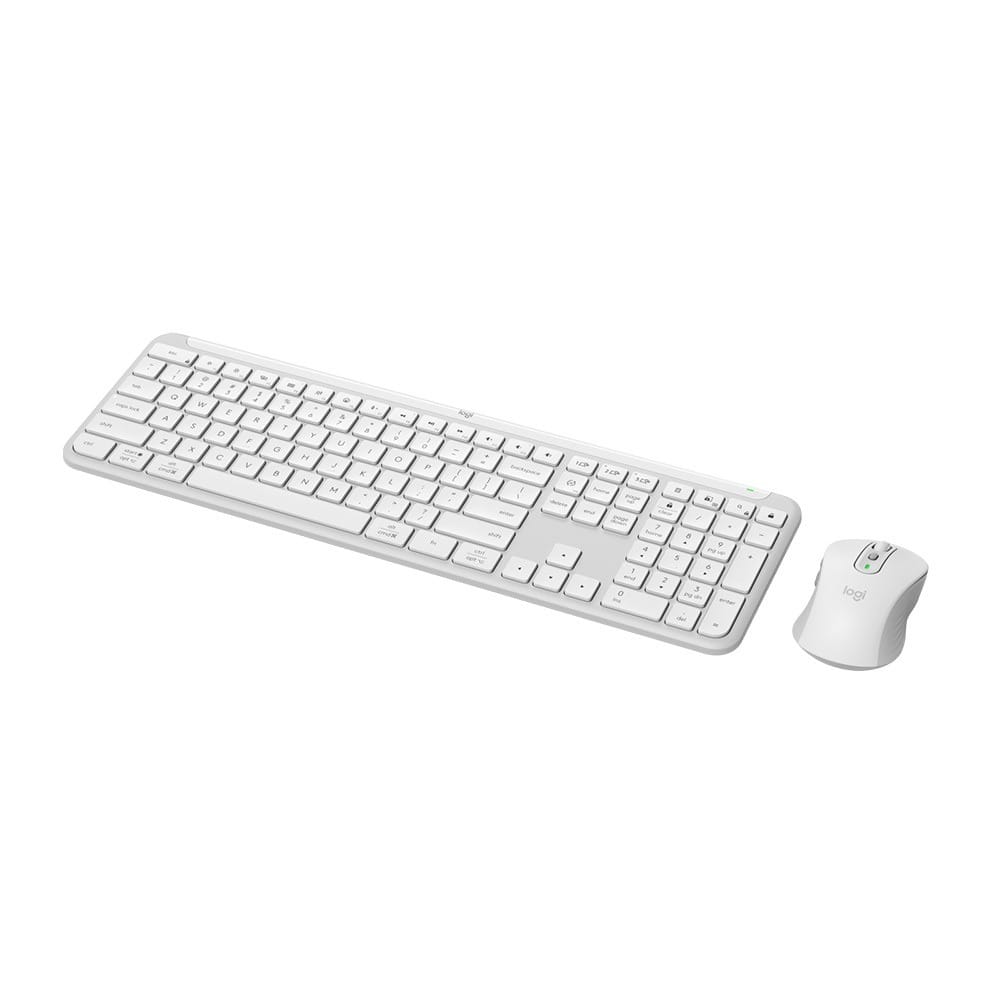 Logitech Slim Wireless Keyboard and Mouse MK950 - White