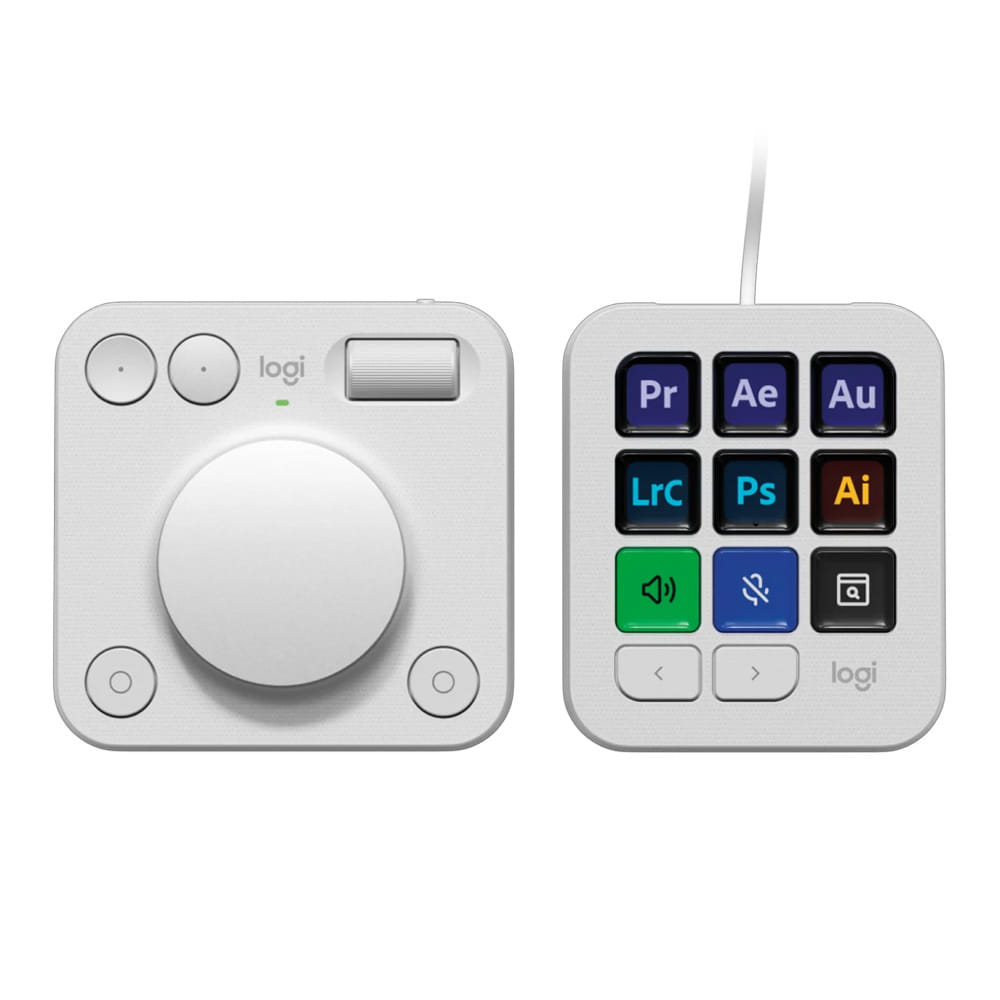 Logitech MX Creative Console Keypad Pale Grey