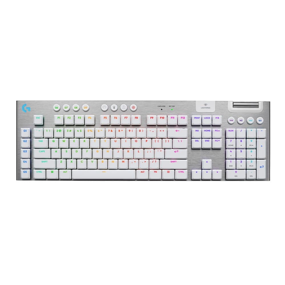 Logitech G915 X LIGHTSPEED Low-Profile Wireless Gaming Keyboard - White
