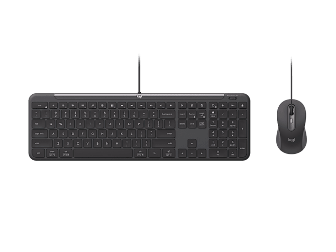 Logitech MK620 Signature Slim Wired Keyboard and Mouse Combo For Business