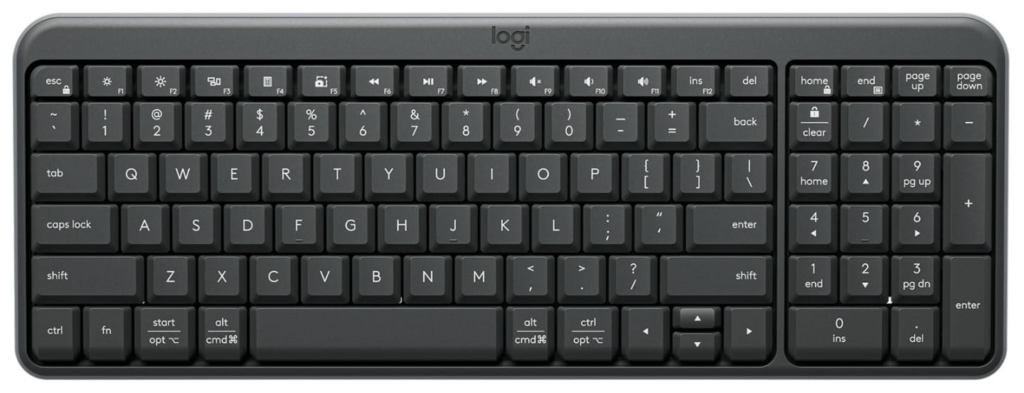 Logitech K250 Bluetooth Wireless Keyboard - Graphite