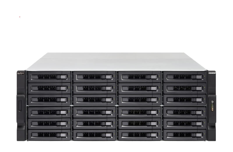 QNAP ZFS 24-Bay AMD Ryzen Based Diskless NAS With Built-In 10GbE
