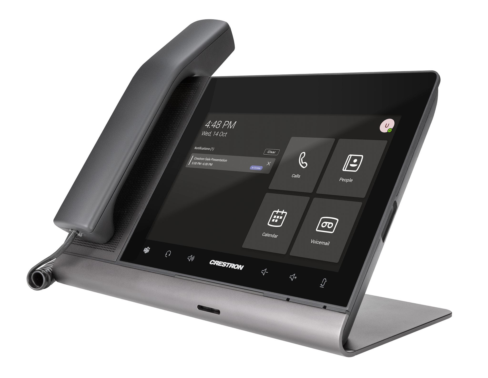 Crestron FLEX P8-T-HS 8" Audio Desk Phone