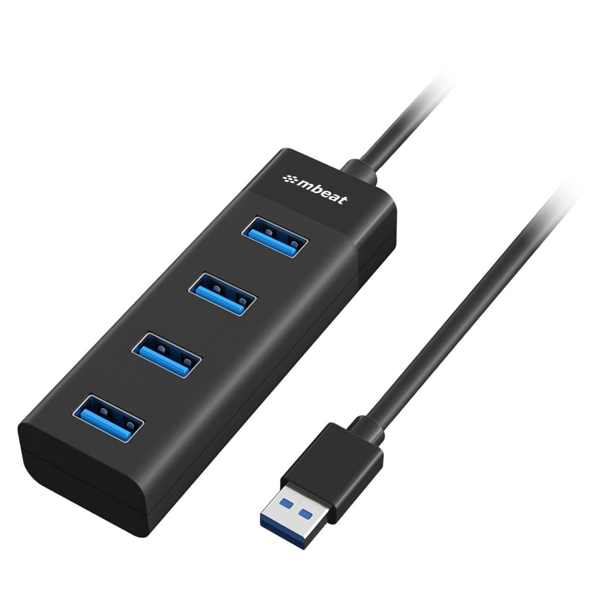 MBeat Interface Hub USB 3.2 Gen 1 (3.1 1) Type-A 5 Mbit/s Black