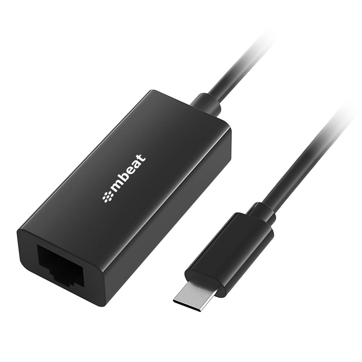 mbeat USB-C Gbit Ethernet Adapter - Black