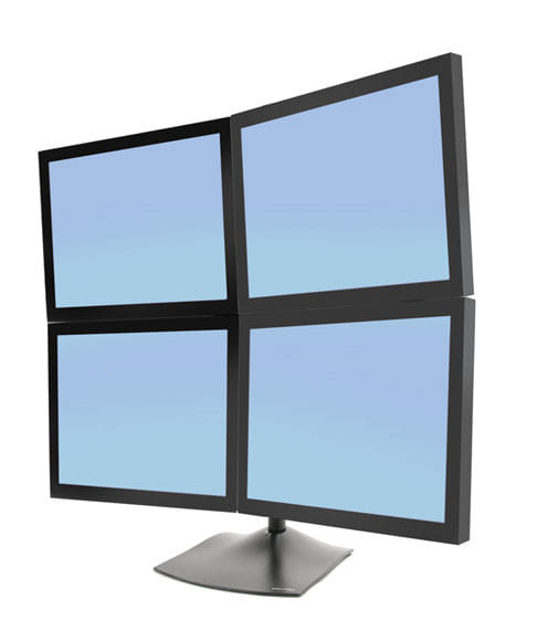 Ergotron DS100 Quad 2x2 LCD Desk Stand