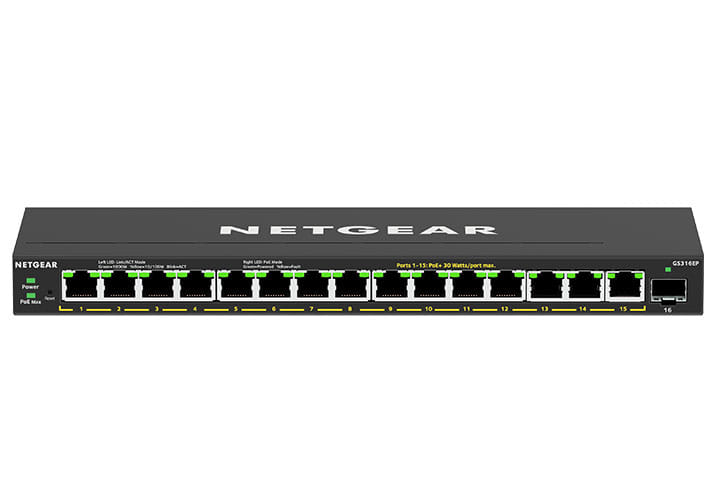 Netgear 16-Port PoE Gigabit Ethernet Switch 180W