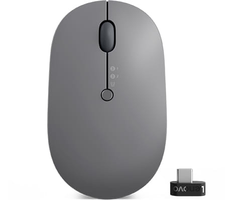 Lenovo Go Multi-Device Ambidextrous RF Wireless+Bluetooth Optical Mouse
