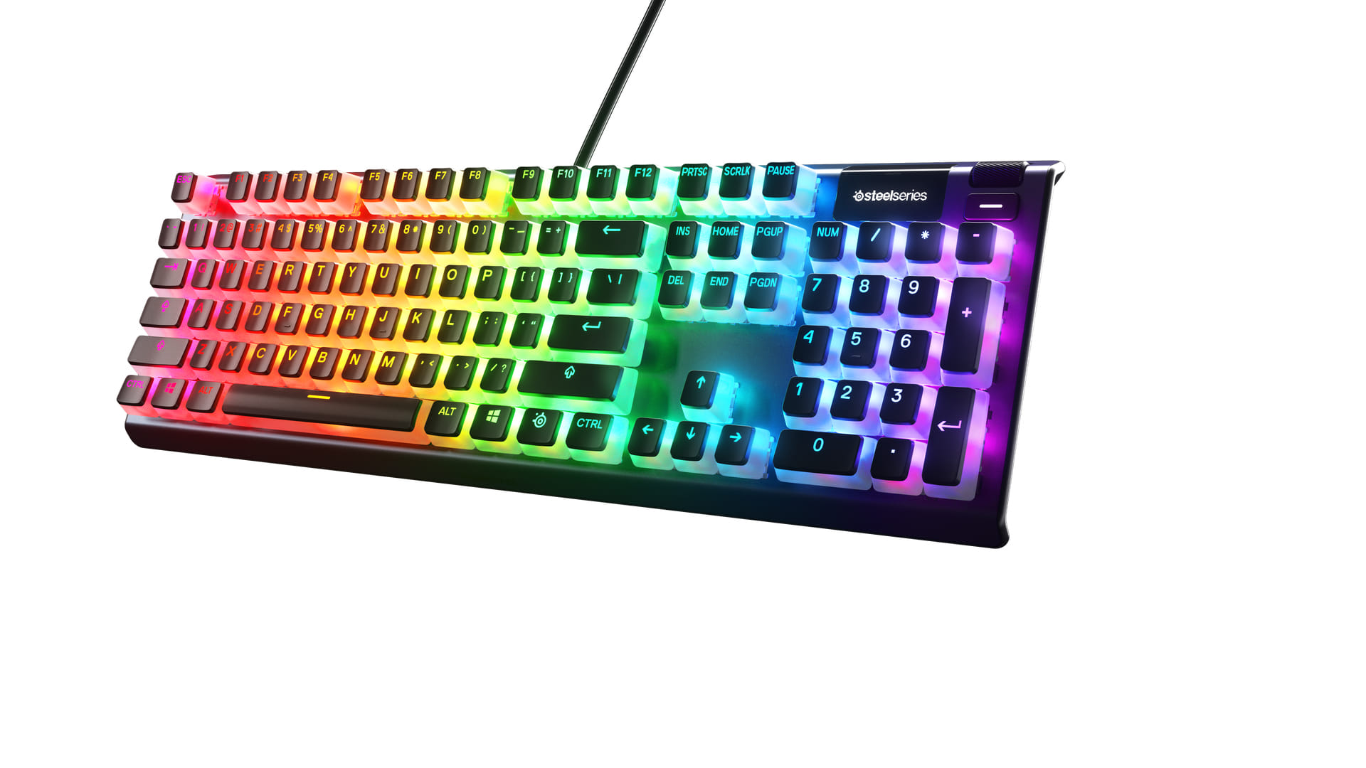 SteelSeries PrismCaps Universal Double Shot PBT Keycaps - Black