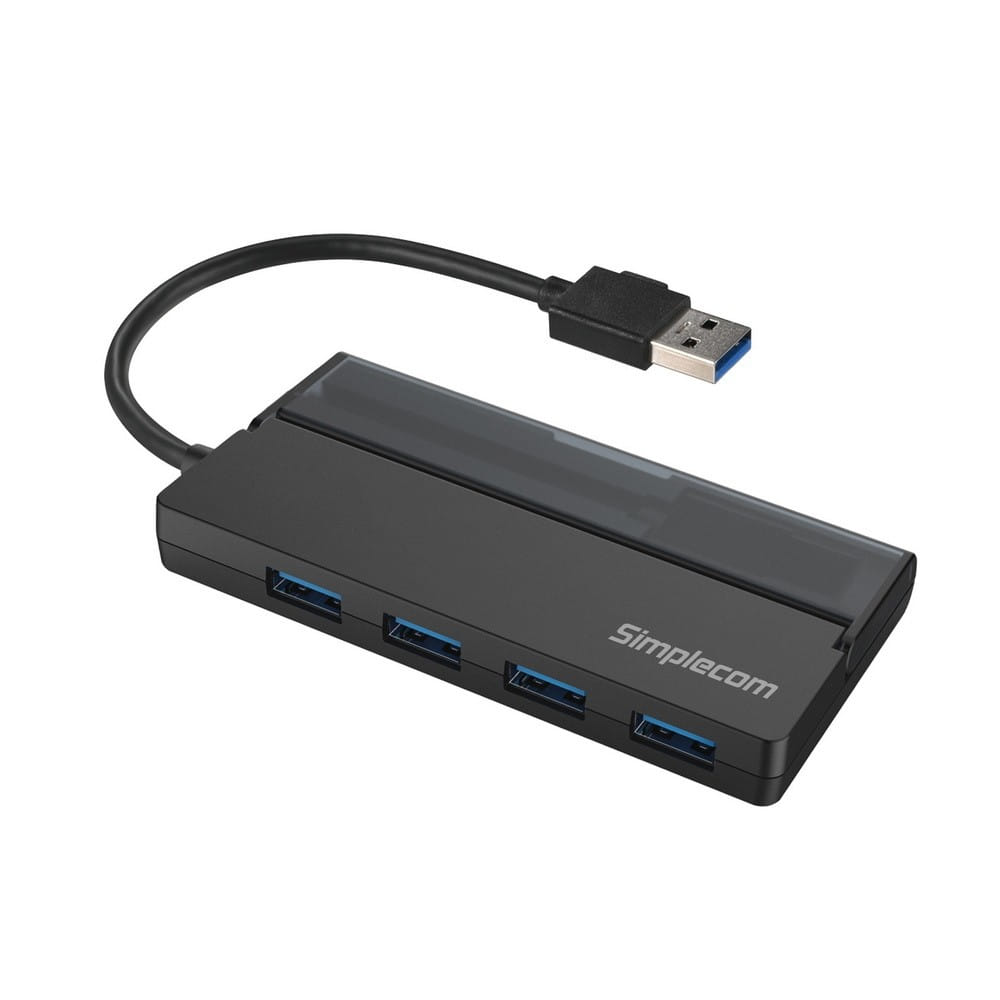 Simplecom CH329 Portable 4-Port USB3.2 5Gbps Hub - Black