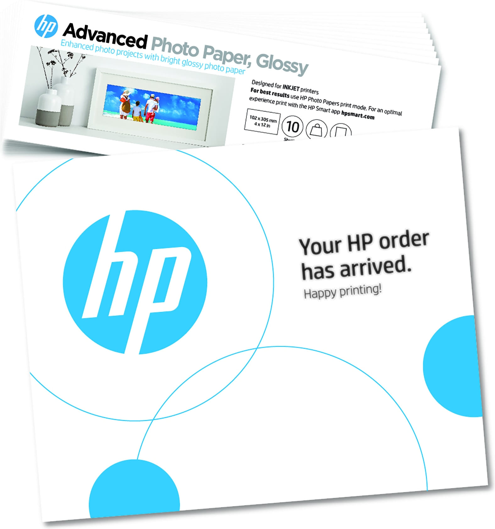 HP 49V51A Advanced Gloss Photo Paper ( 4" x 12")
