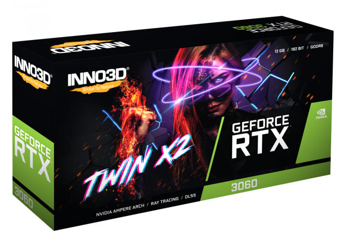 Inno3D GeForce RTX 3060 TWIN X2 12GB Graphic Card
