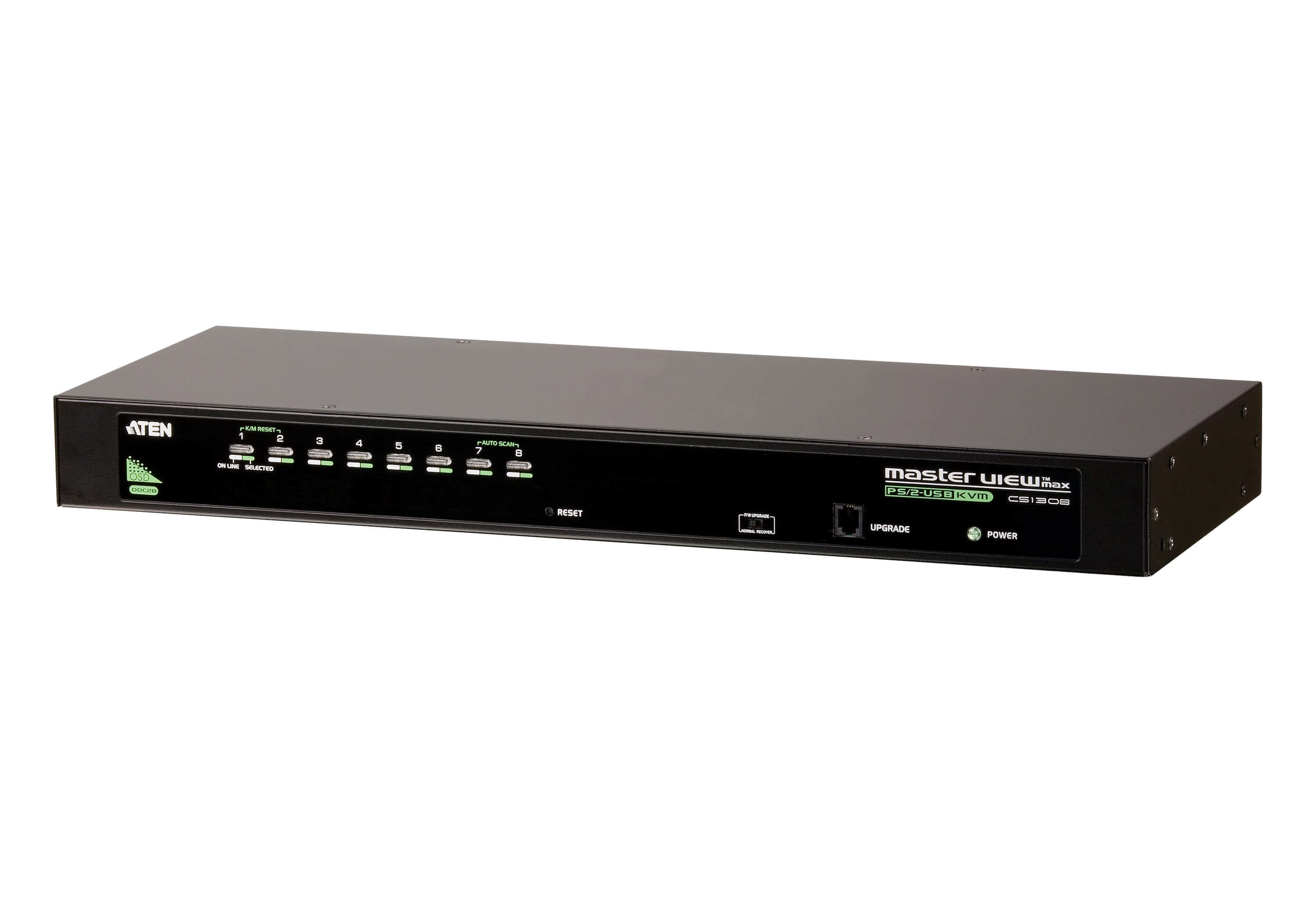 ATEN 8-Port Rackmount USB-PS/2 VGA KVM Switch with OSD