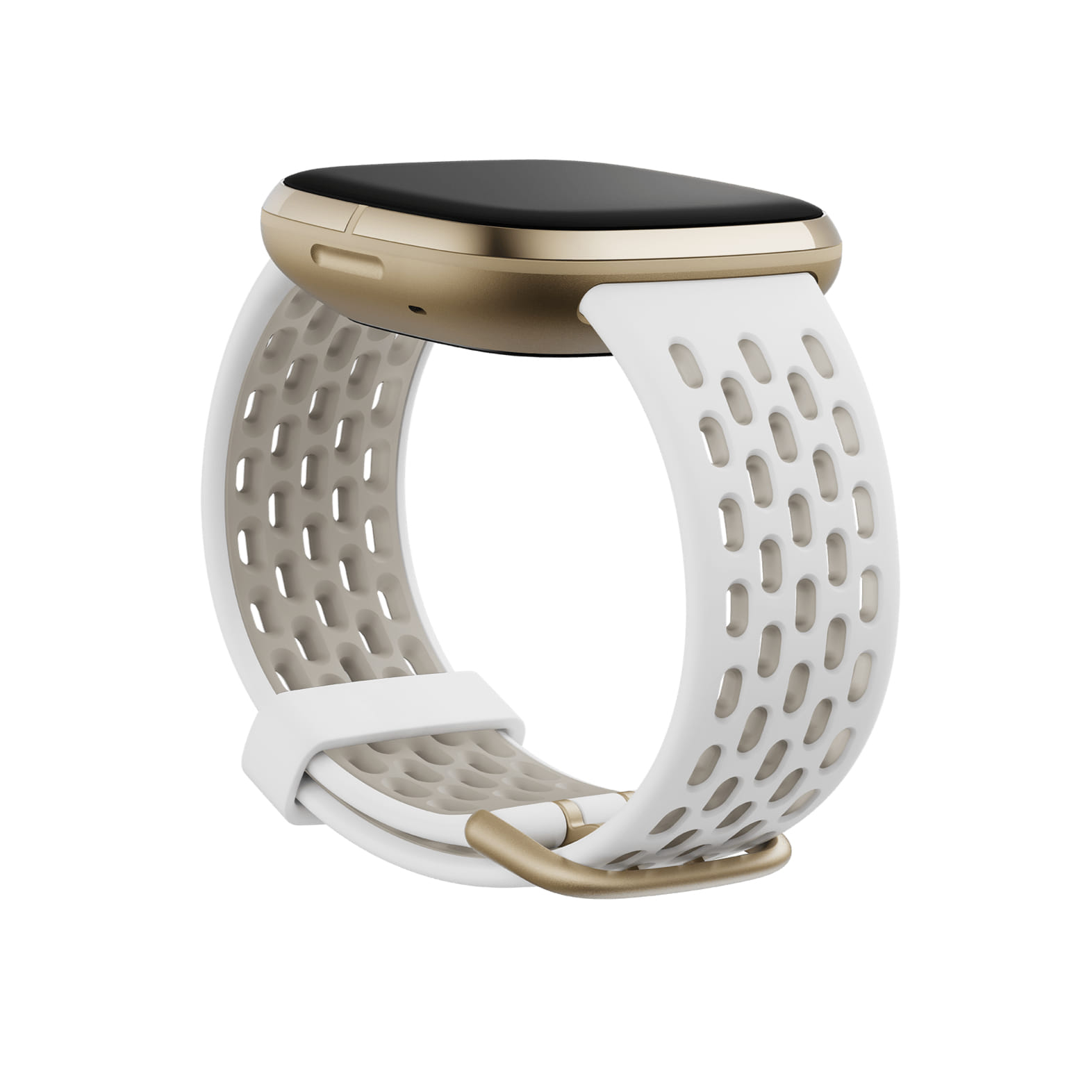 Fitbit Versa 3/Sense Sport Band Frost White/Lunar White - Large