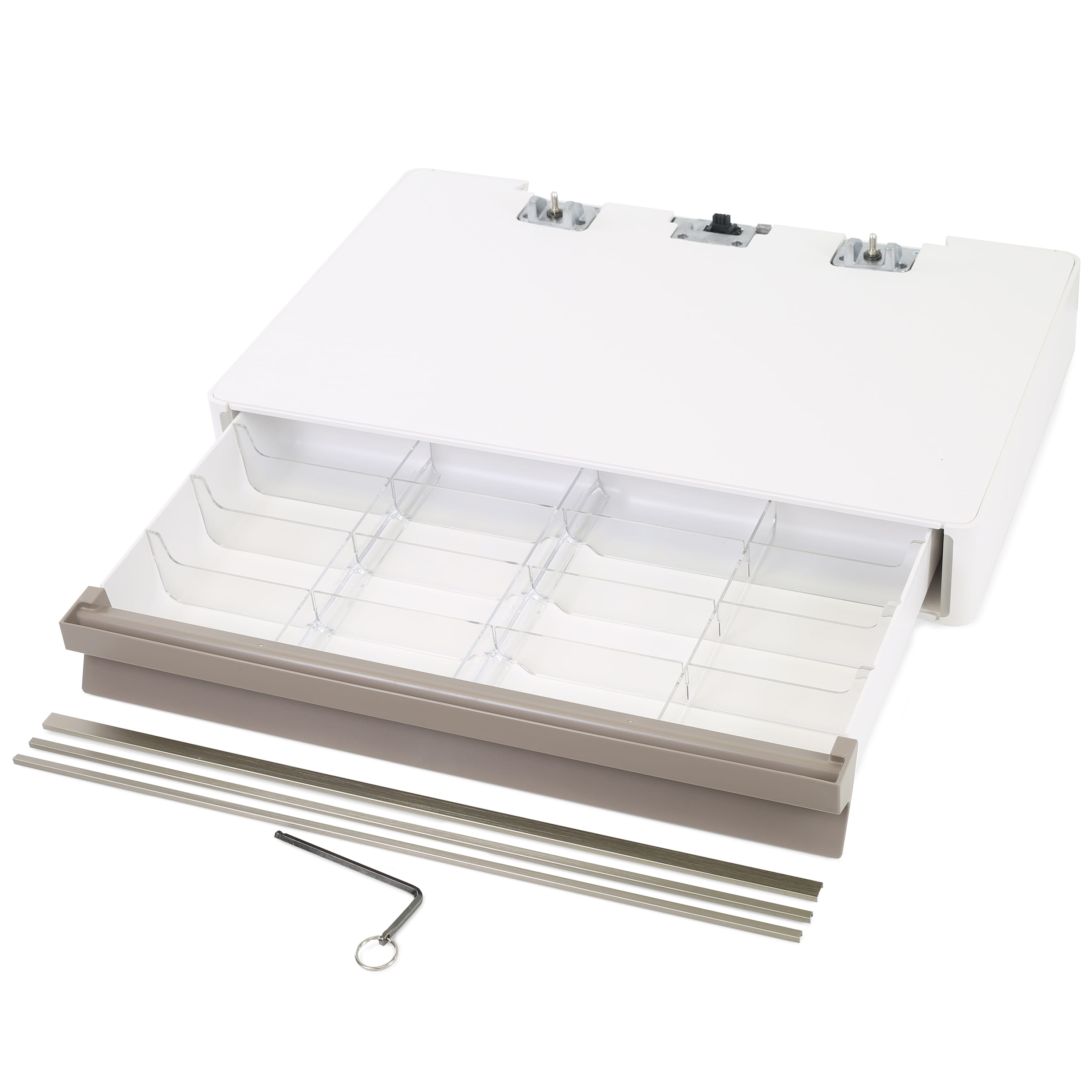 Ergotron Pro Single Drawer CF Pro Med Cart WH/W.GY