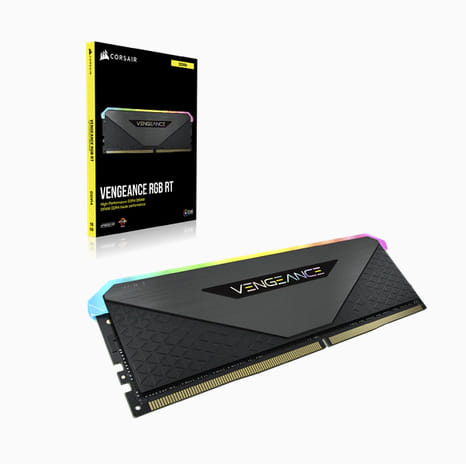 Corsair Vengeance RGB RT 64GB(2x32) DDR4-3600 Memory Black