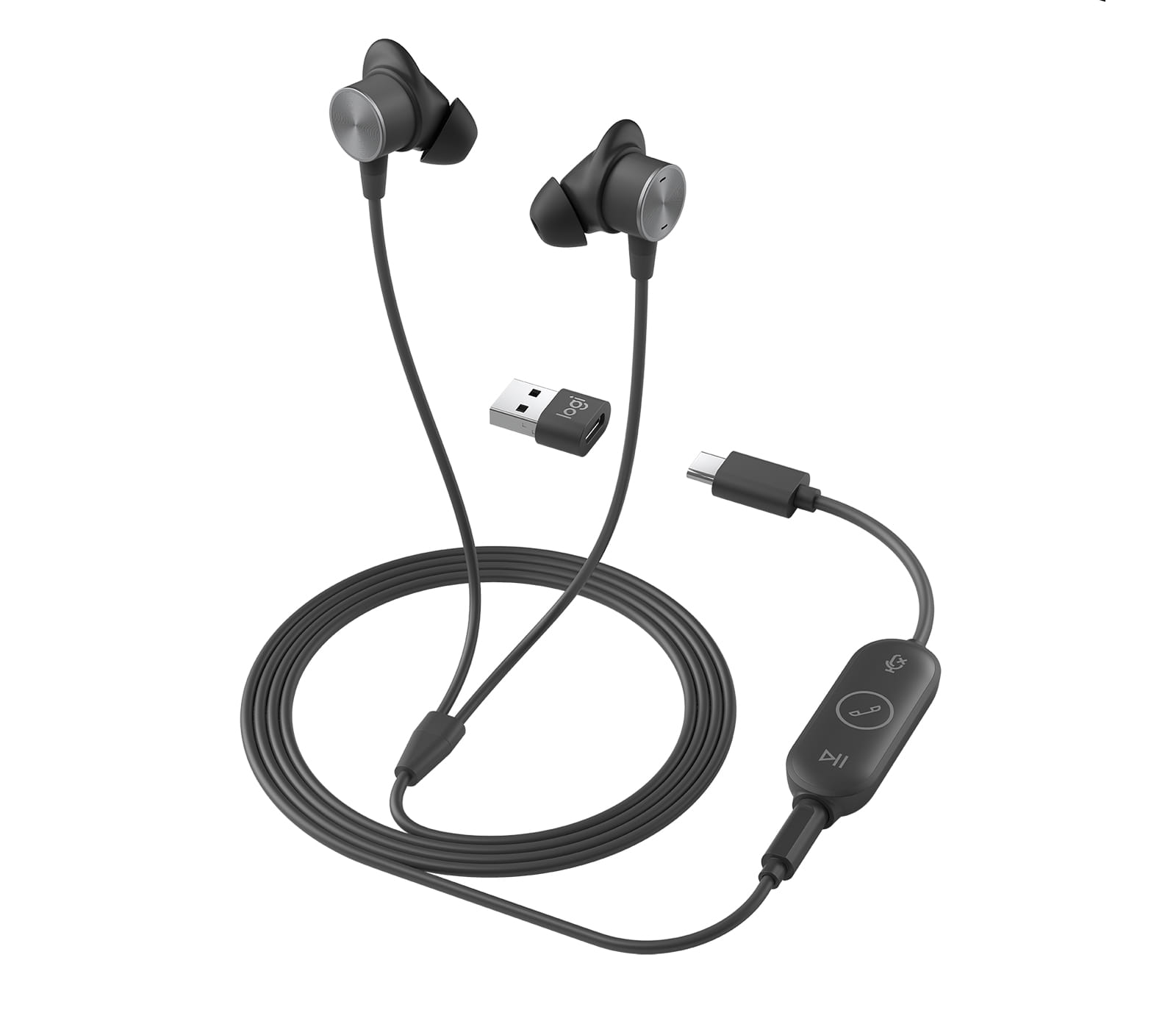 Logitech Zone UC Headset In-ear 3.5mm Connector USB Type-C Graphite