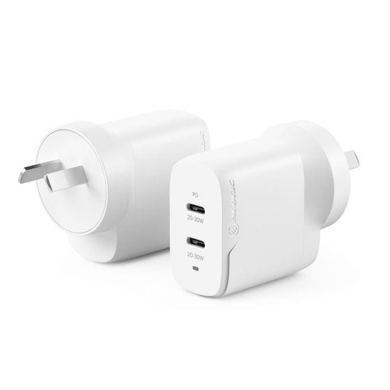 Alogic 2x40 RapidPower 40W GaN Charger USB-C