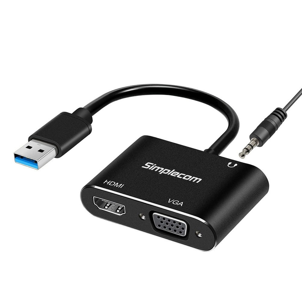 Simplecom USB to HDMI + VGA Video Card Adapter