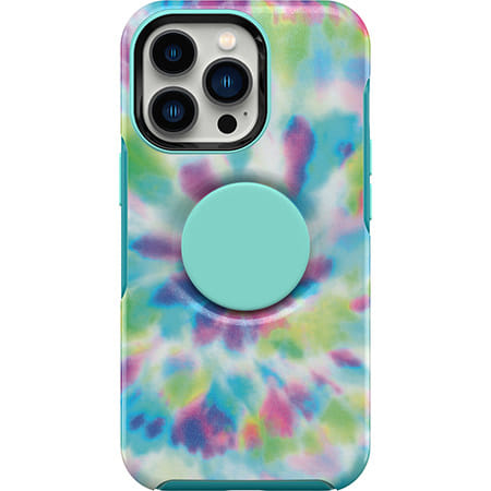OtterBox iPhone 13 Pro Otter + Pop Symmetry Antimicrobial Case - Day Trip Graphic (Green/Blue/Purple)