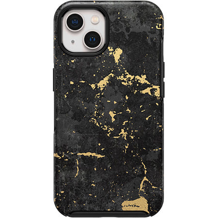 OtterBox iPhone 13 Symmetry Antimicrobial Case - Enigma Graphic (Black/Gold)