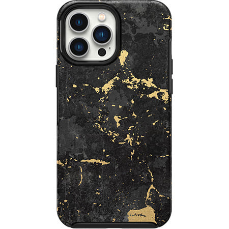 OtterBox iPhone 13 Pro Max Symmetry Antimicrobial Case - Enigma Graphic (Black/Gold)