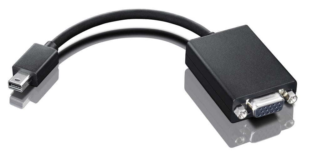 Lenovo Cable Interface/Gender Adapter mini-DisplayPort VGA Black