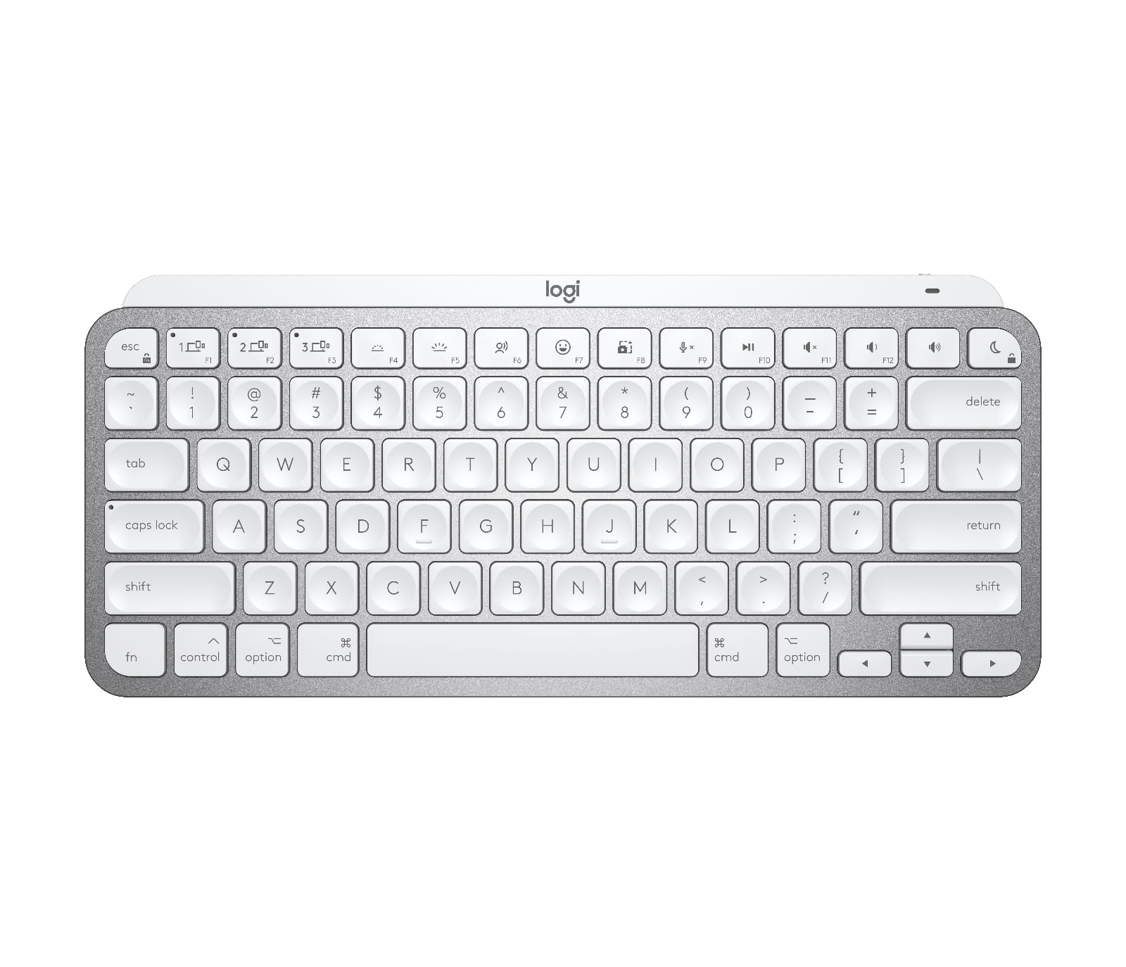 Logitech MX Keys Mini For Mac Minimalist Wireless Illuminated Keyboard - Pale Grey