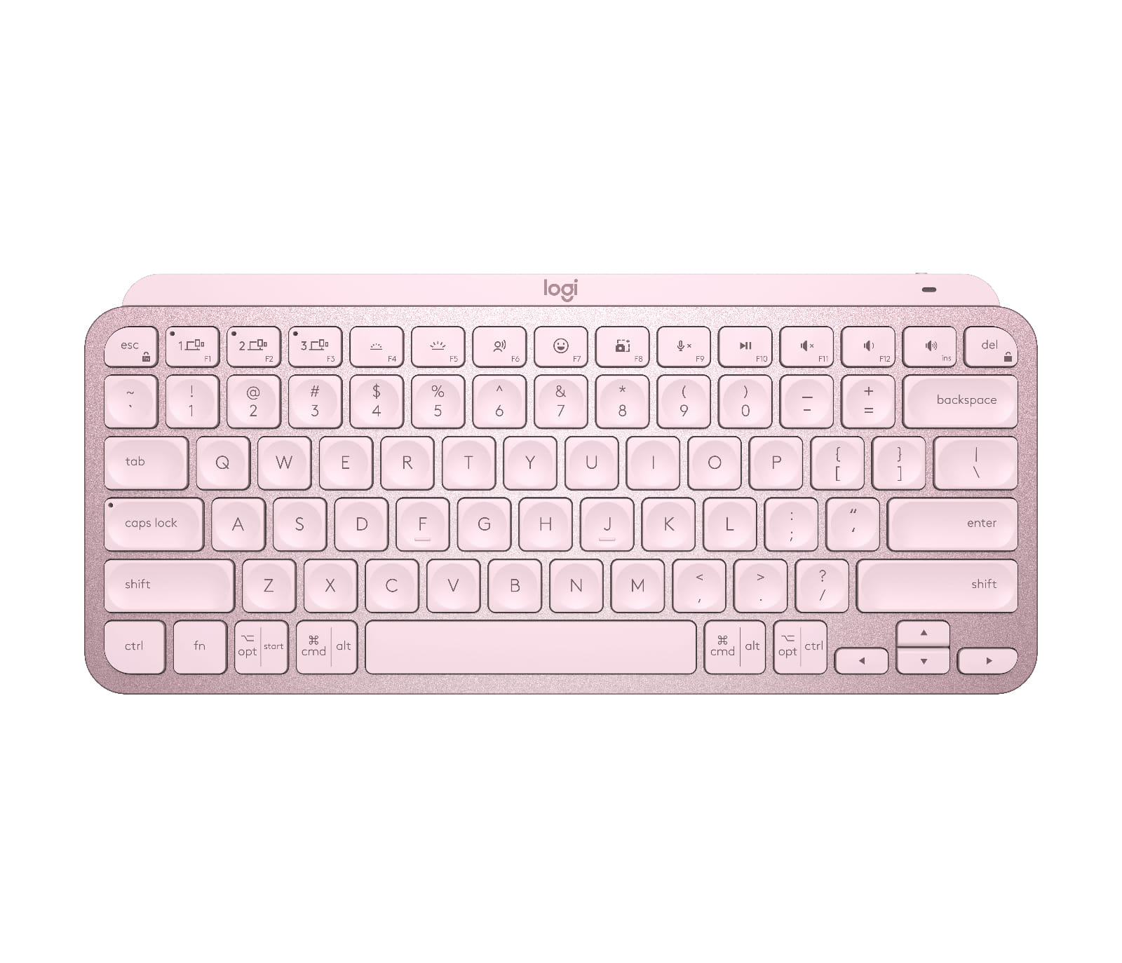 Logitech MX Keys Mini Minimalist Wireless Illuminated Keyboard - Rose
