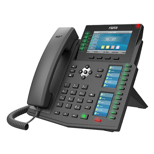 Fanvil X6U IP Phone Black Wired Handset LCD 20 lines Wi-Fi