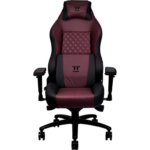 Thermaltake X COMFORT Real Leather Gaming Chair - Burgundy Red