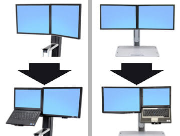 Ergotron WorkFit S/C LCD/Laptop Dual-LCD/laptp