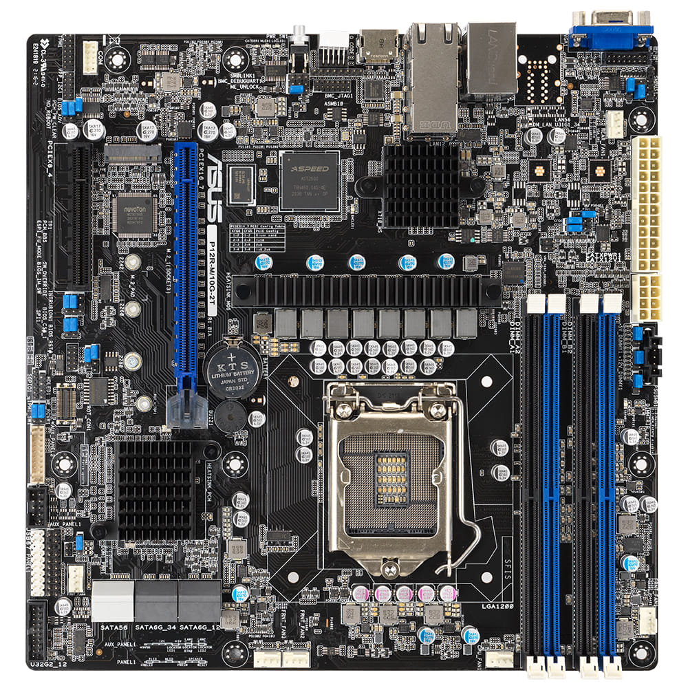 Asus Xeon E LGA 1200 DDR4 Server Micro-ATX Motherboard