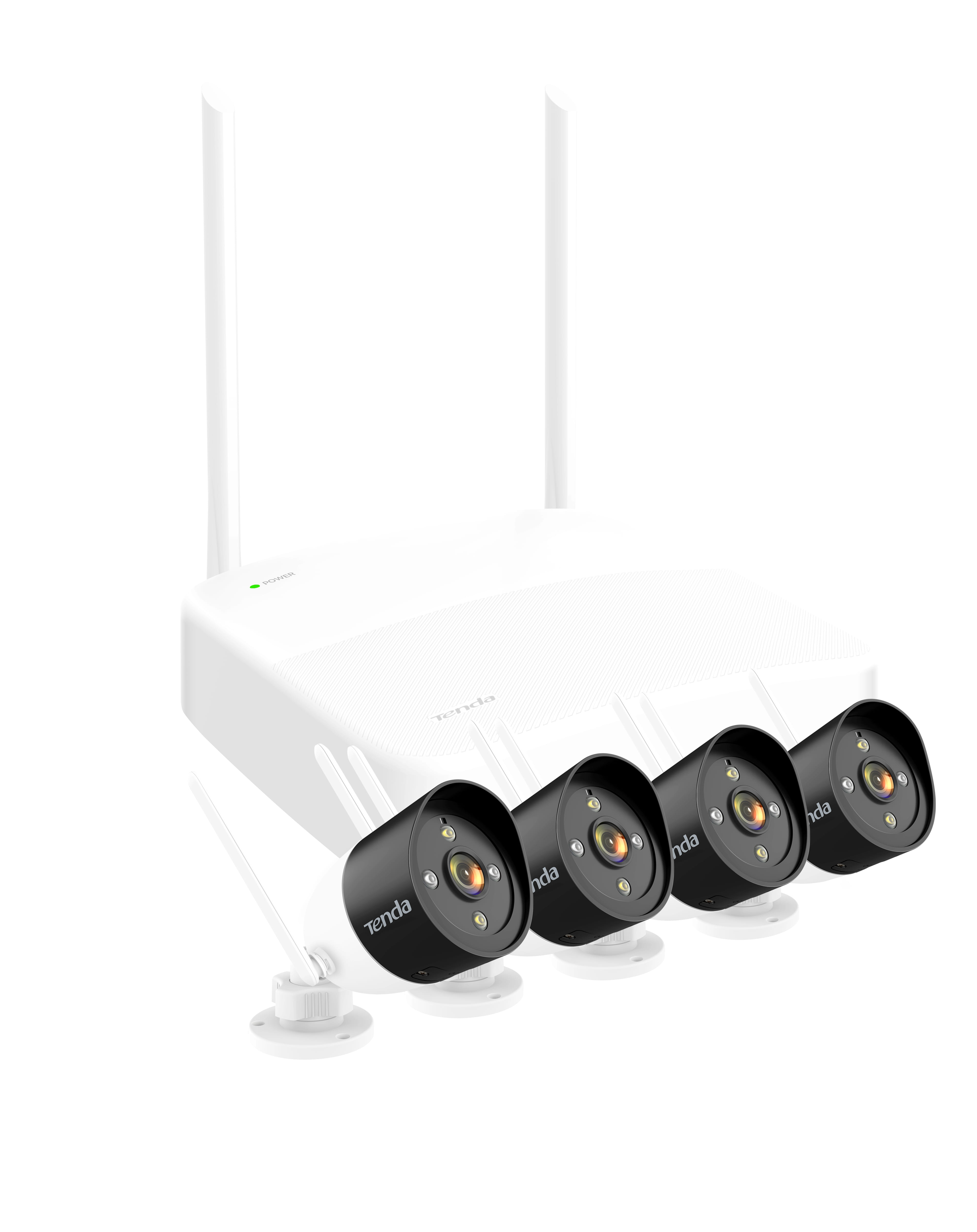 Tenda 4-Channel Wireless HD Video Security Kit 